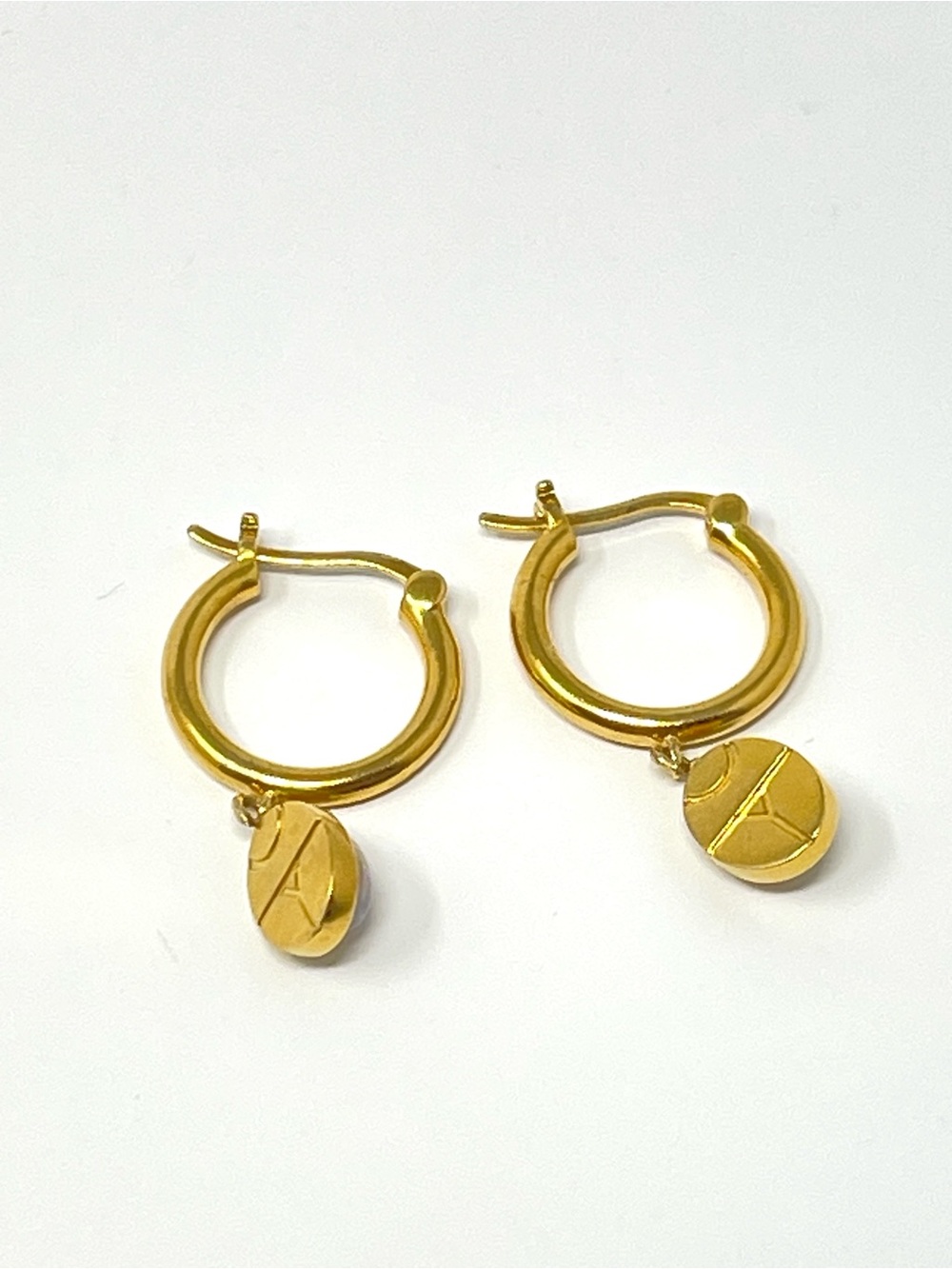 New Anthropologie x Sierra Winter Moonflower Opal Drop Hoop Earrings - Picture 6 of 7